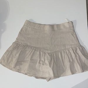 Zara mini skirt, size XS, color tan